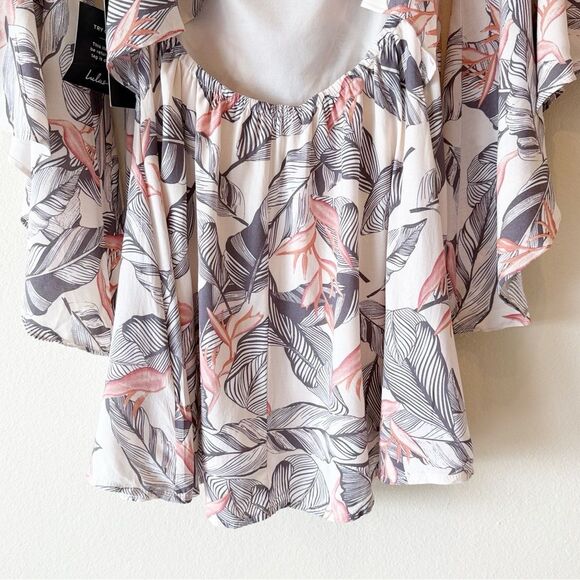 Lulus Sun Drenched Daydream Beige Floral Print Off the Shoulder Dress - Picture 11 of 14